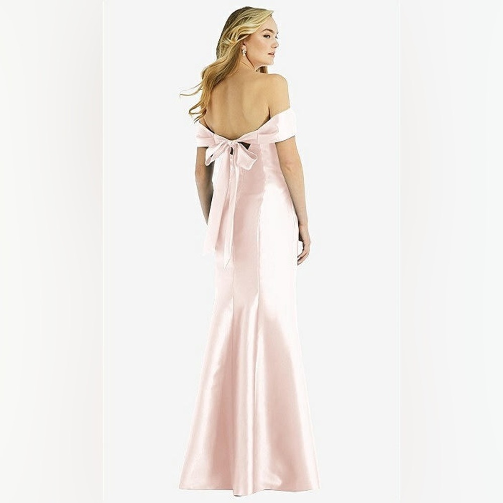 Alfred Sung Blush Bridesmaid Dress (size 6)